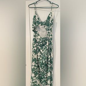Floral cutout midi dress